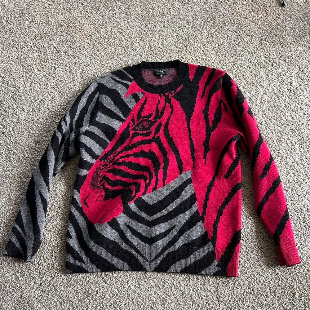 Rag and bone sweater. Size small. Black and white pattern